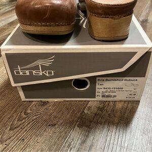 Dansko Tan Burnished Nubuck Bria Women's Mary Jane Shoes